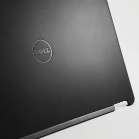 Black top panel of laptop